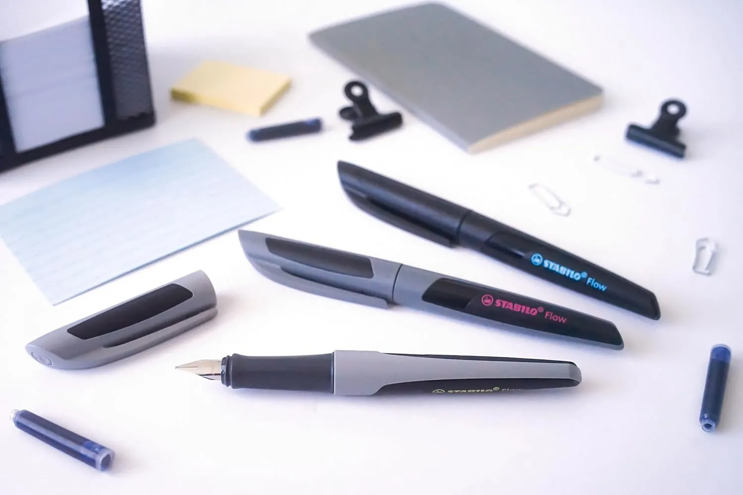 STABILO Fountain Ink Pen | Medium Nib | Flow ACTIVE | Black