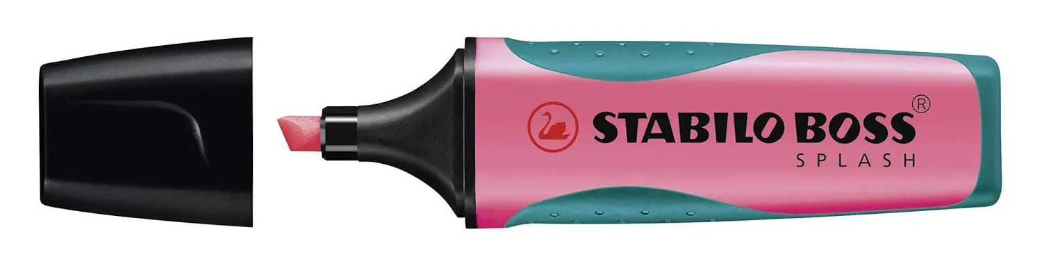 STABILO Highlighter BOSS SPLASH - Wallet of 4 - Assorted Colours