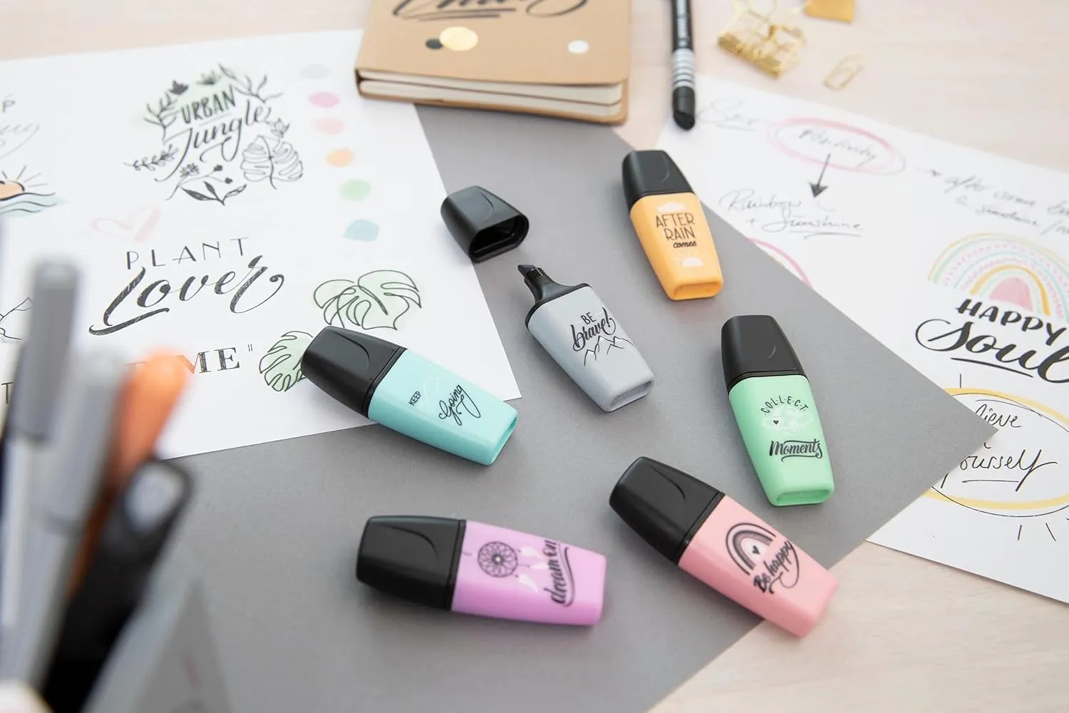 STABILO Highlighter Pen BOSS MINI Pastellove - Wallet of 6 - Assorted Colours