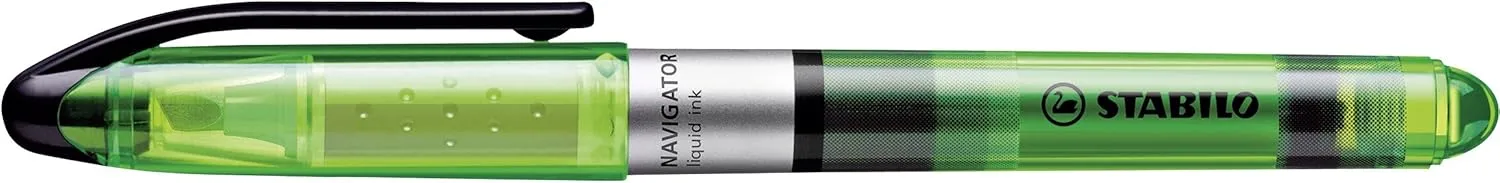 STABILO Highlighter Pen Set | NAVIGATOR | Green Orange Pink Yellow