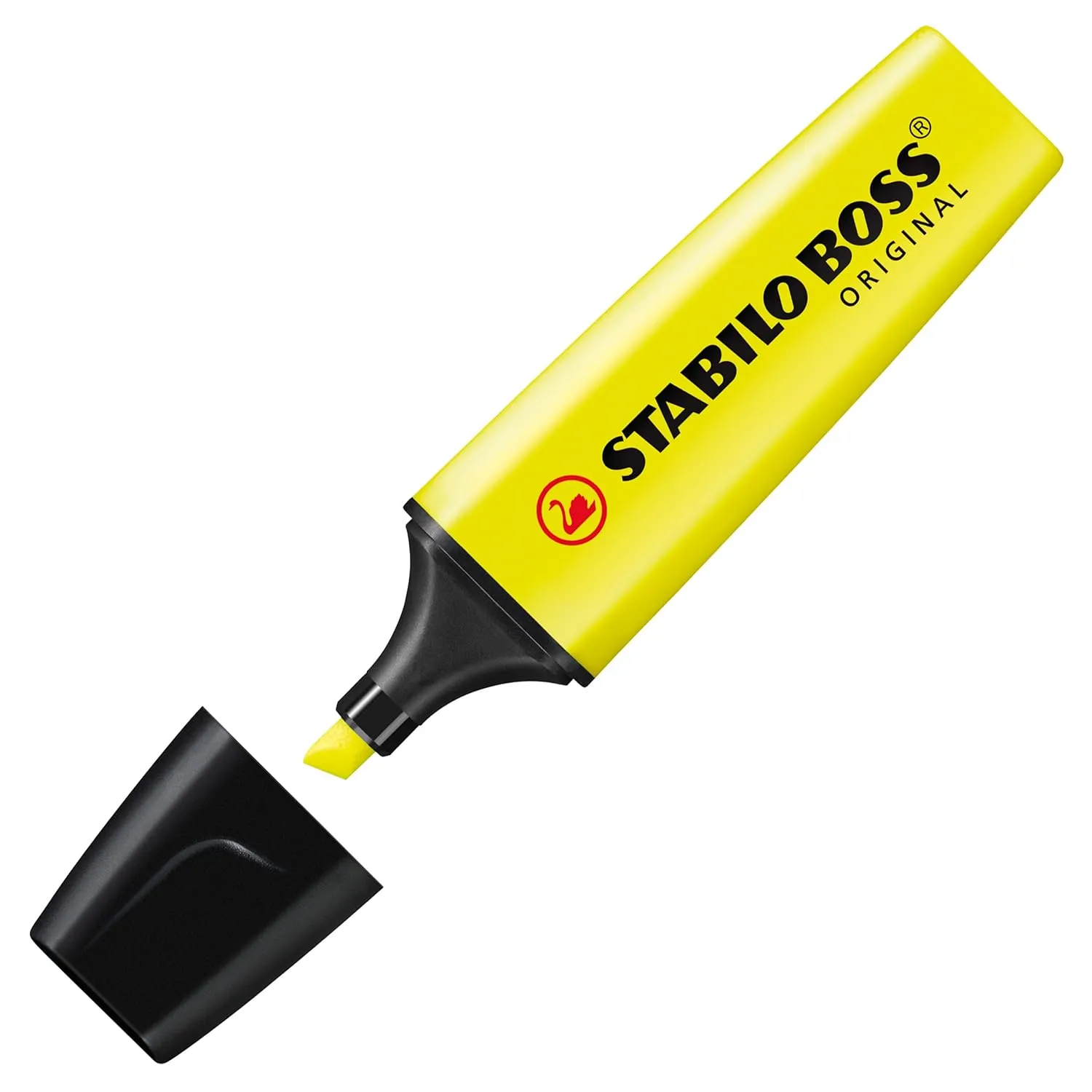STABILO Highlighter Pen Set BOSS ORIGINAL | Big Box of 4 Fluorescent Colours | Yellow, Orange, Green, Pink