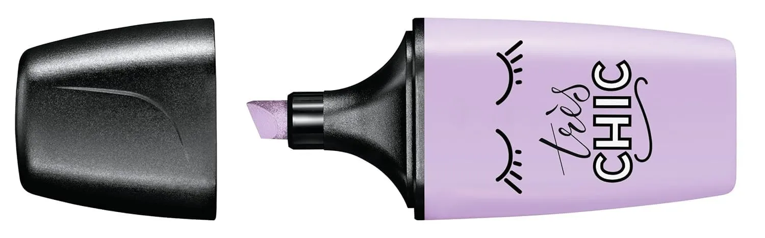 STABILO Pastel Highlighter Pen | BOSS MINI Pastellove | Pack of 3 | Peach | Purple | Mint Green
