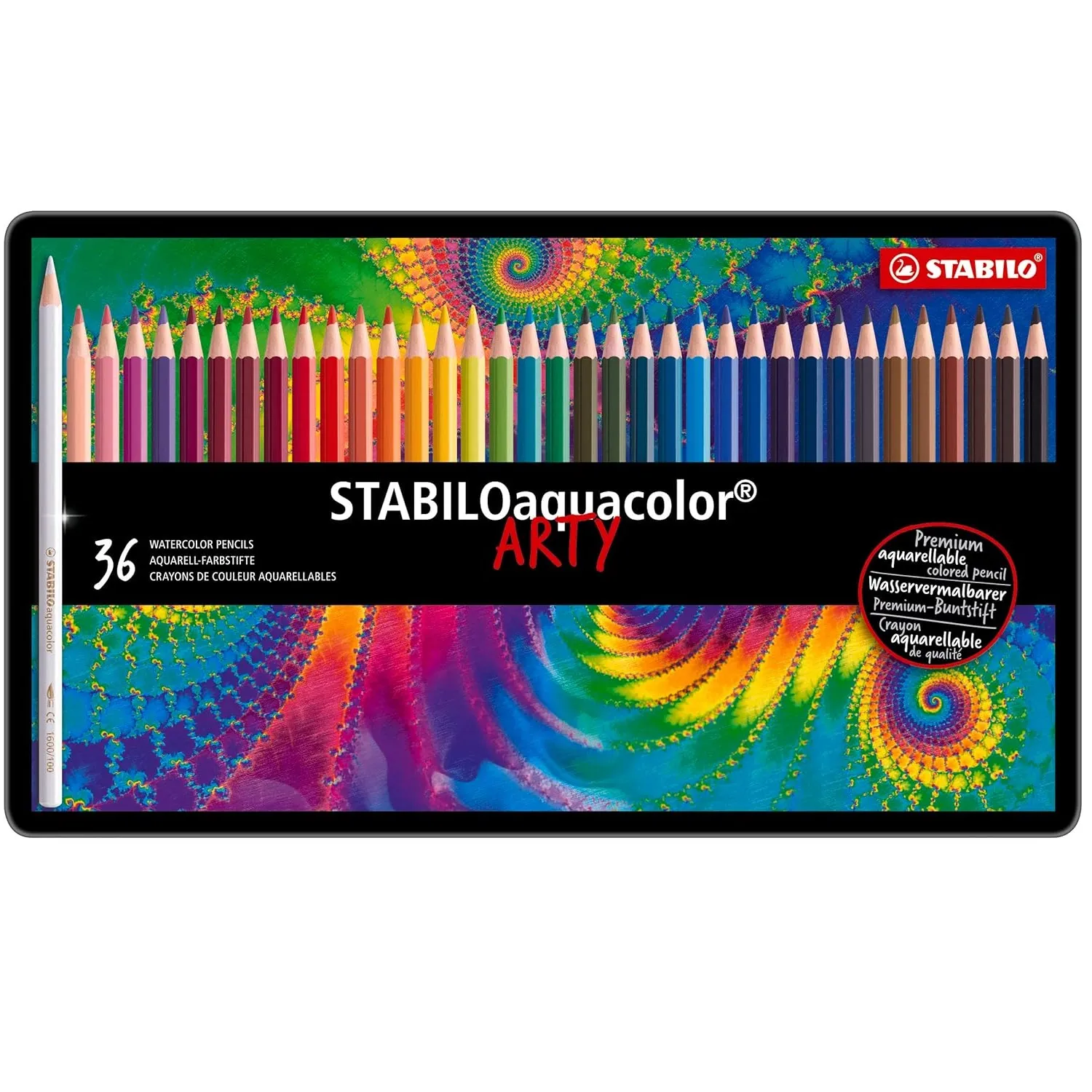 STABILO Aquacolor Colored Pencil Set, 36-Colors (1636-5)