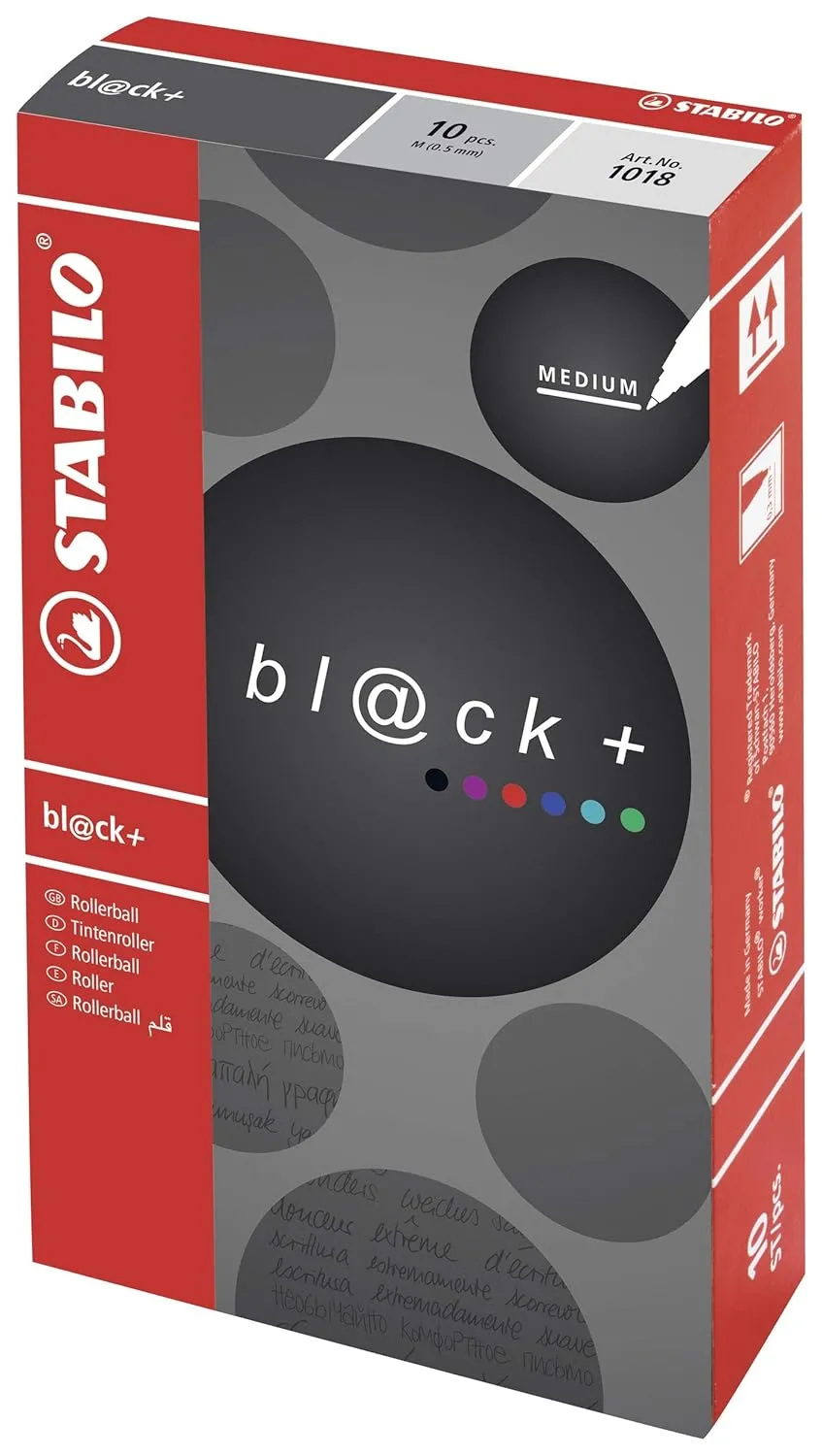 STABILO Rollerball bl@ck  Box of 10 Blue