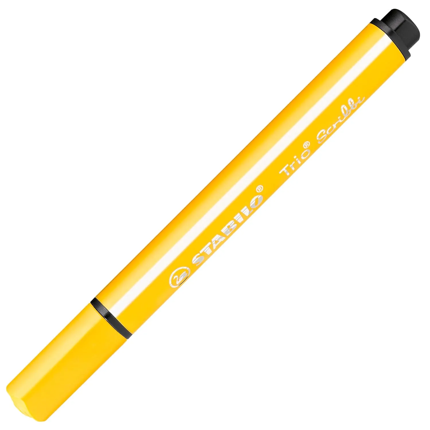 STABILO Triangular Fibre-Tip Pen Trio Scribbi - Deskset of 12 - Assorted Colours