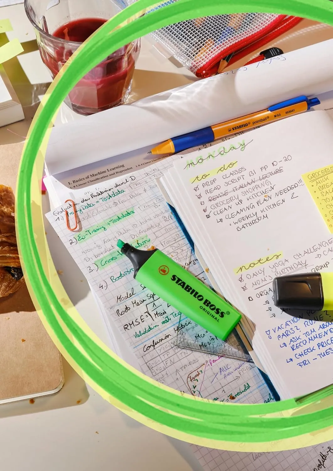 STABILO BOSS Original - Highlighter Pen - Deskset of 15 (Assorted Colours)