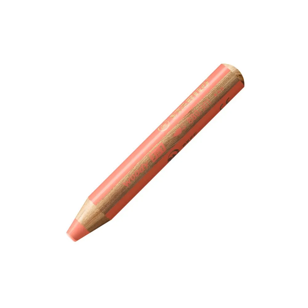 STABILO Multi-Talented Pencil woody 3 in 1 - Pack of 1 - Pastel Red