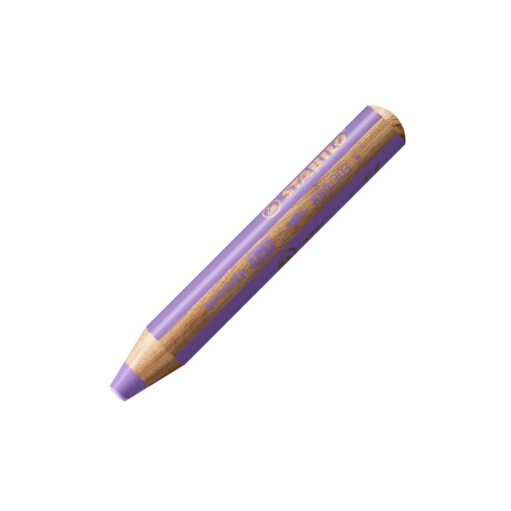 STABILO Multi-Talented Pencil woody 3 in 1 - Pack of 1 - Pastel Lilac