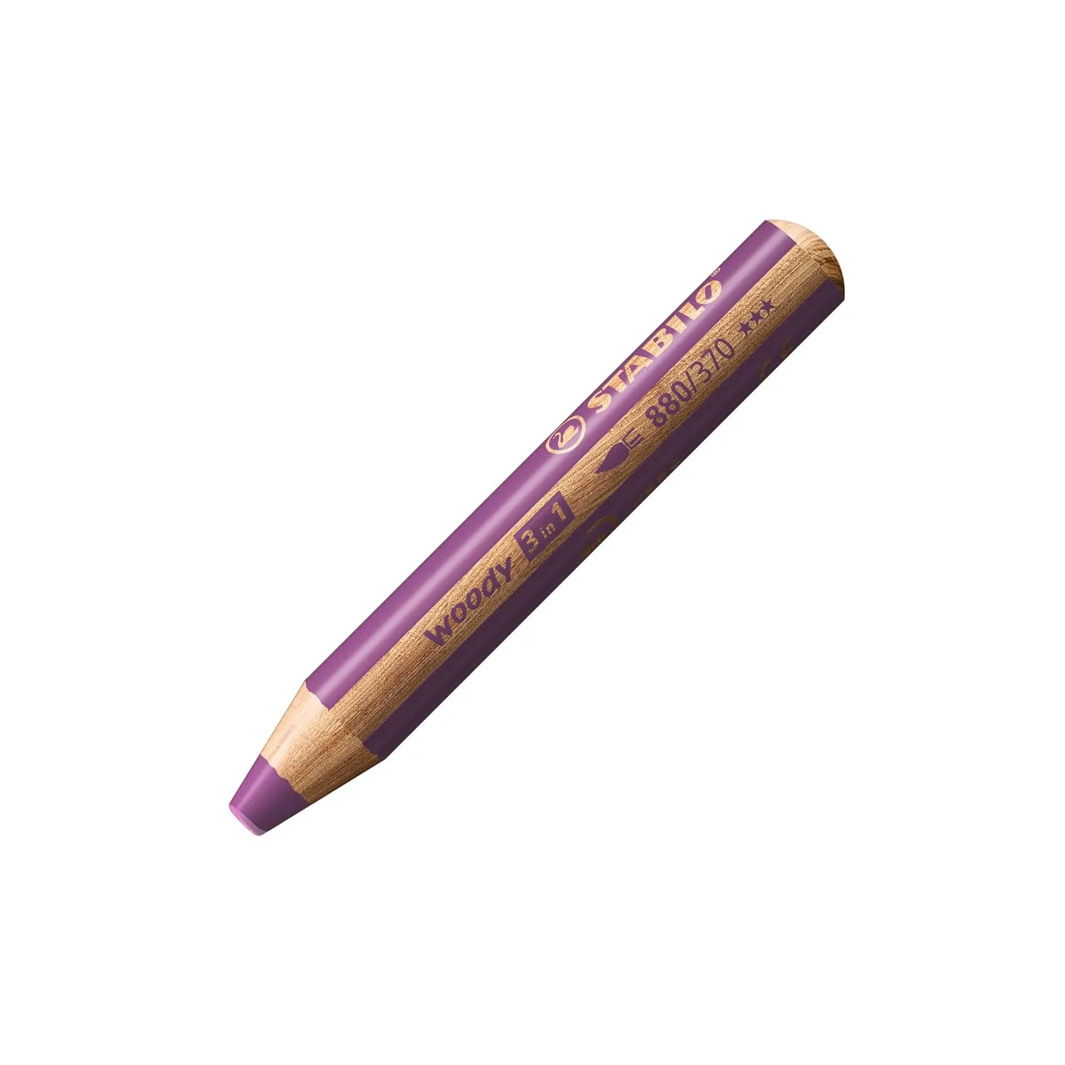 STABILO Multi-Talented Pencil woody 3 in 1 - Pack of 1 - Lilac