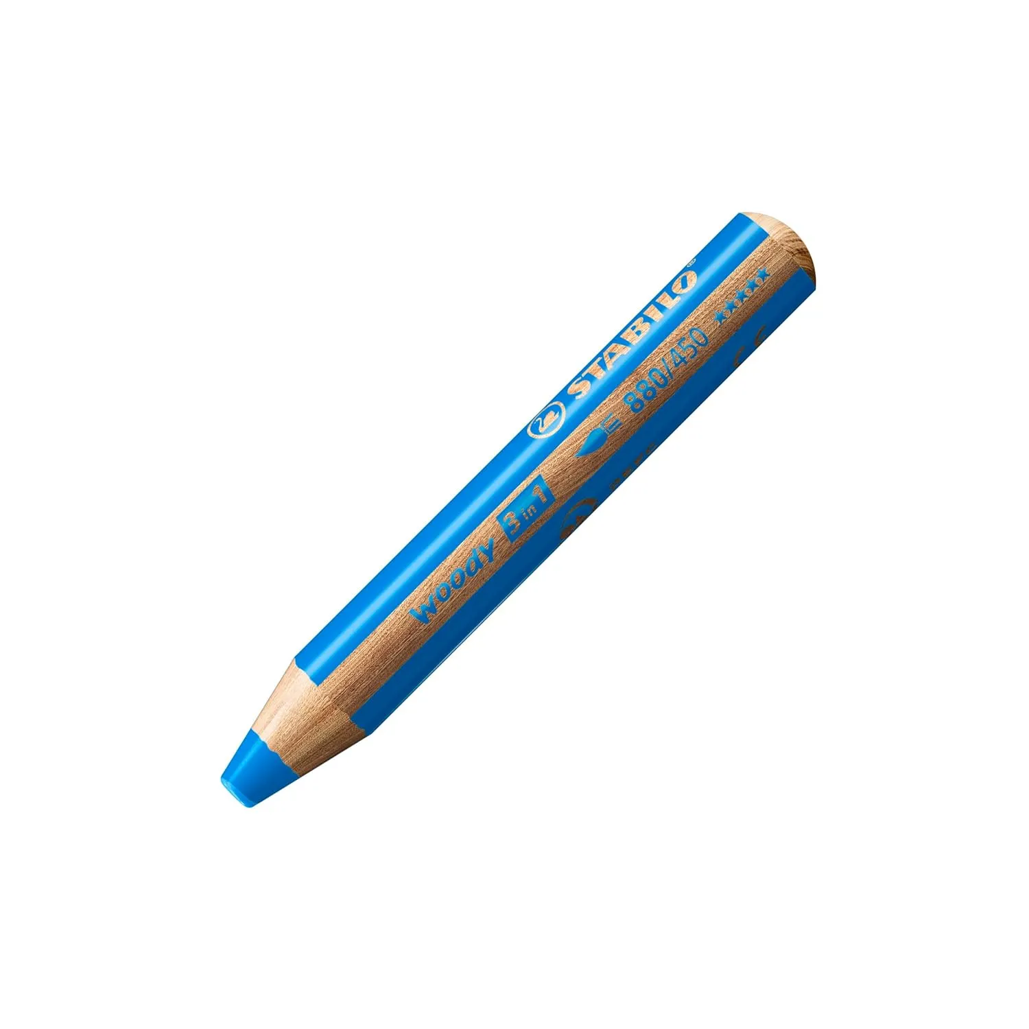 STABILO Multi-Talented Pencil woody 3 in 1 - Pack of 1 - Cyan Blue
