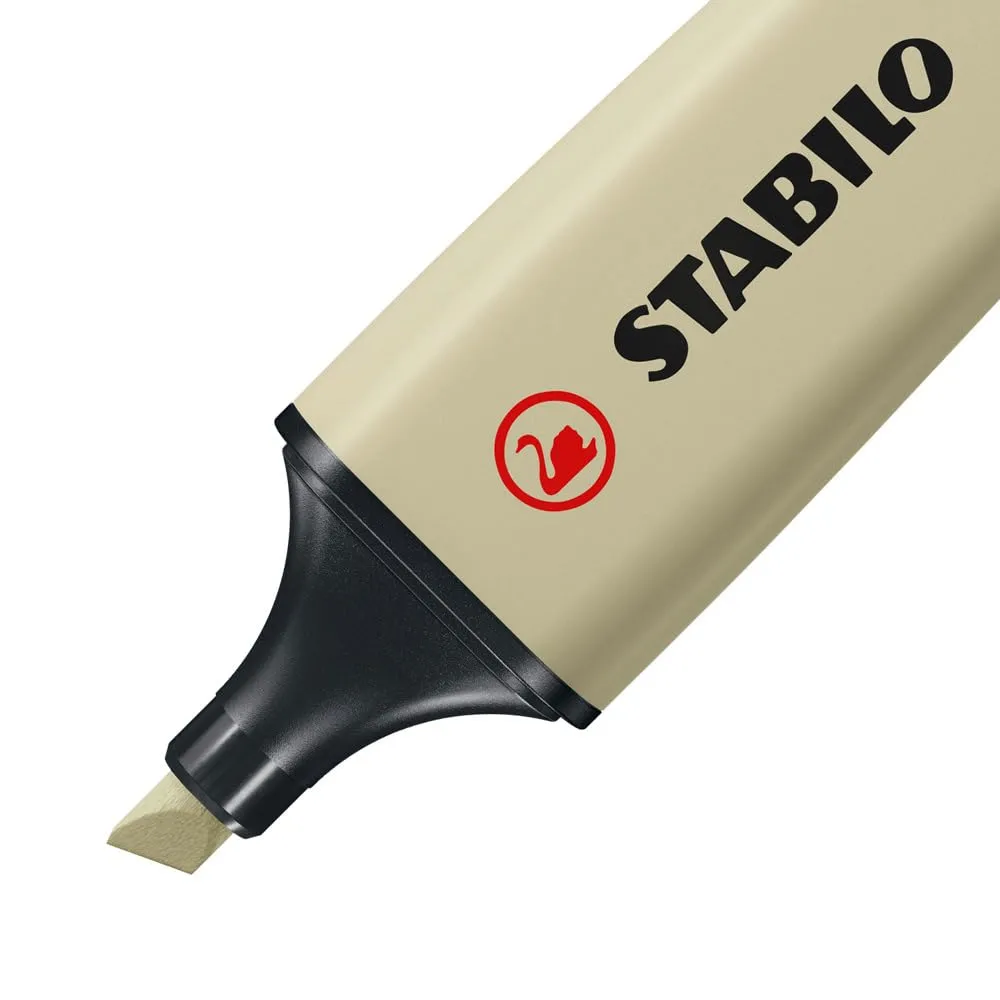STABILO Aesthetic Highlighter Pen Set | BOSS ORIGINAL NatureCOLORS | Pack of 4 | Mud Green, Sienna, Umber, Black