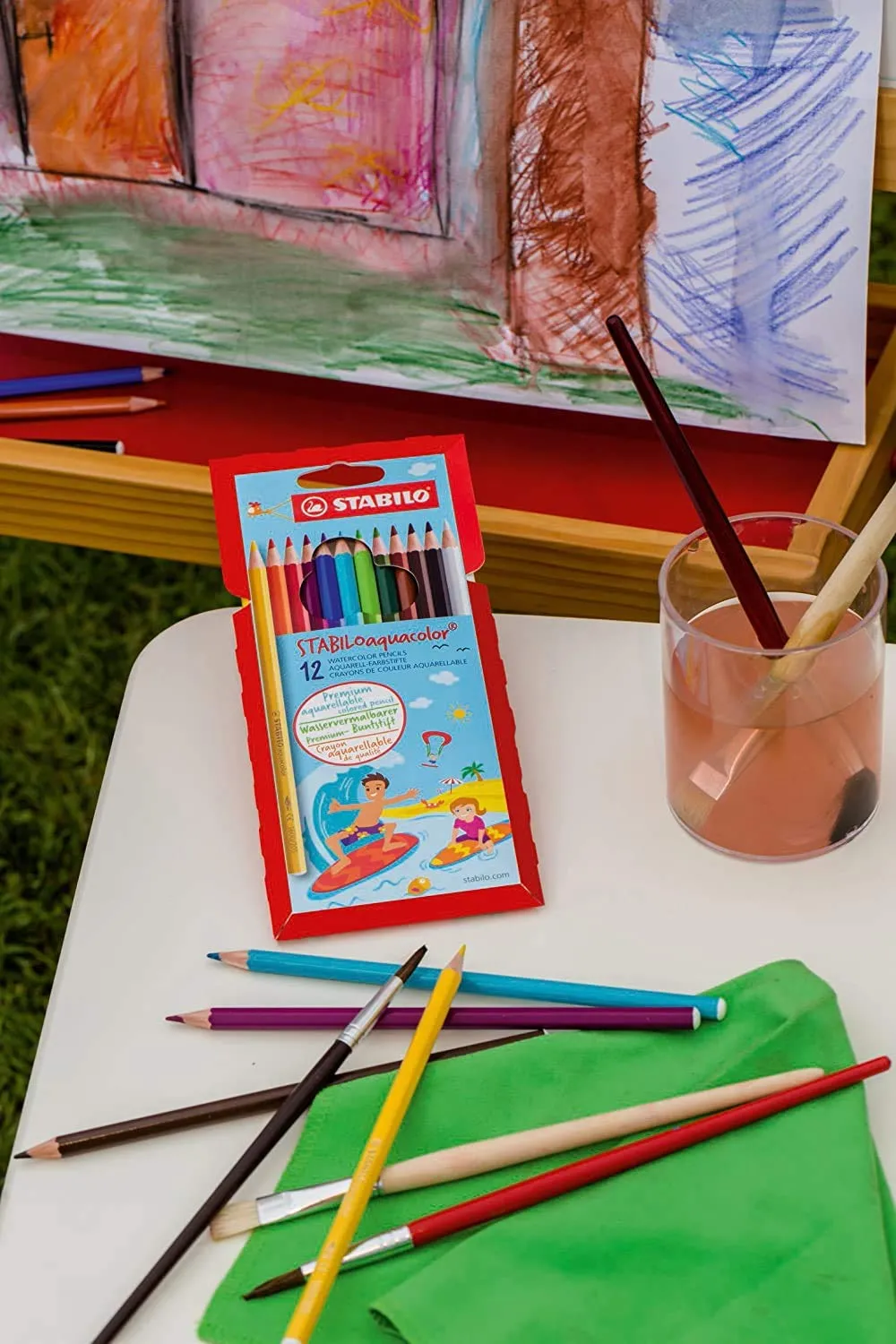 STABILO Aquacolor Colouring Pencils - Assorted Colours, Wallet of 36
