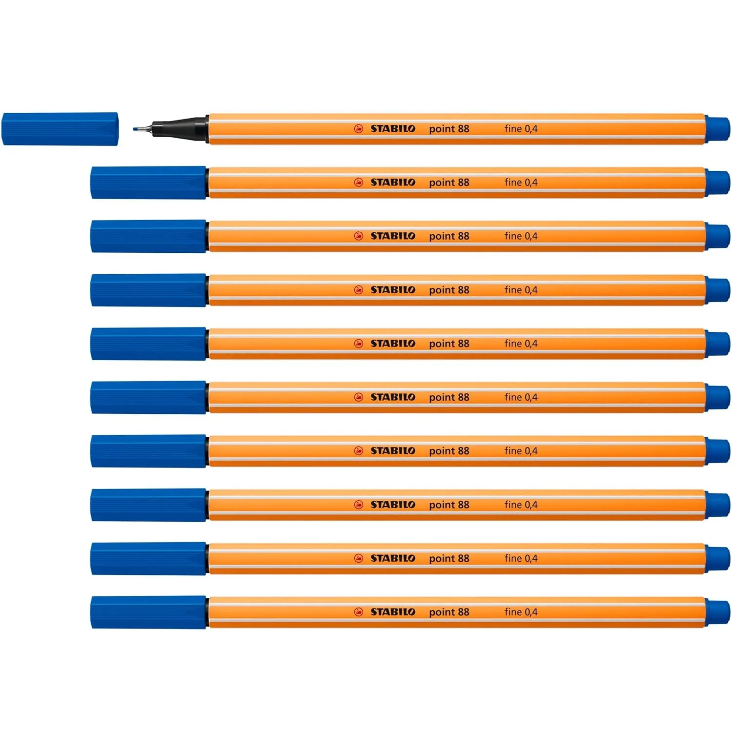 STABILO point 88 Fineliner Blue Box Of 10