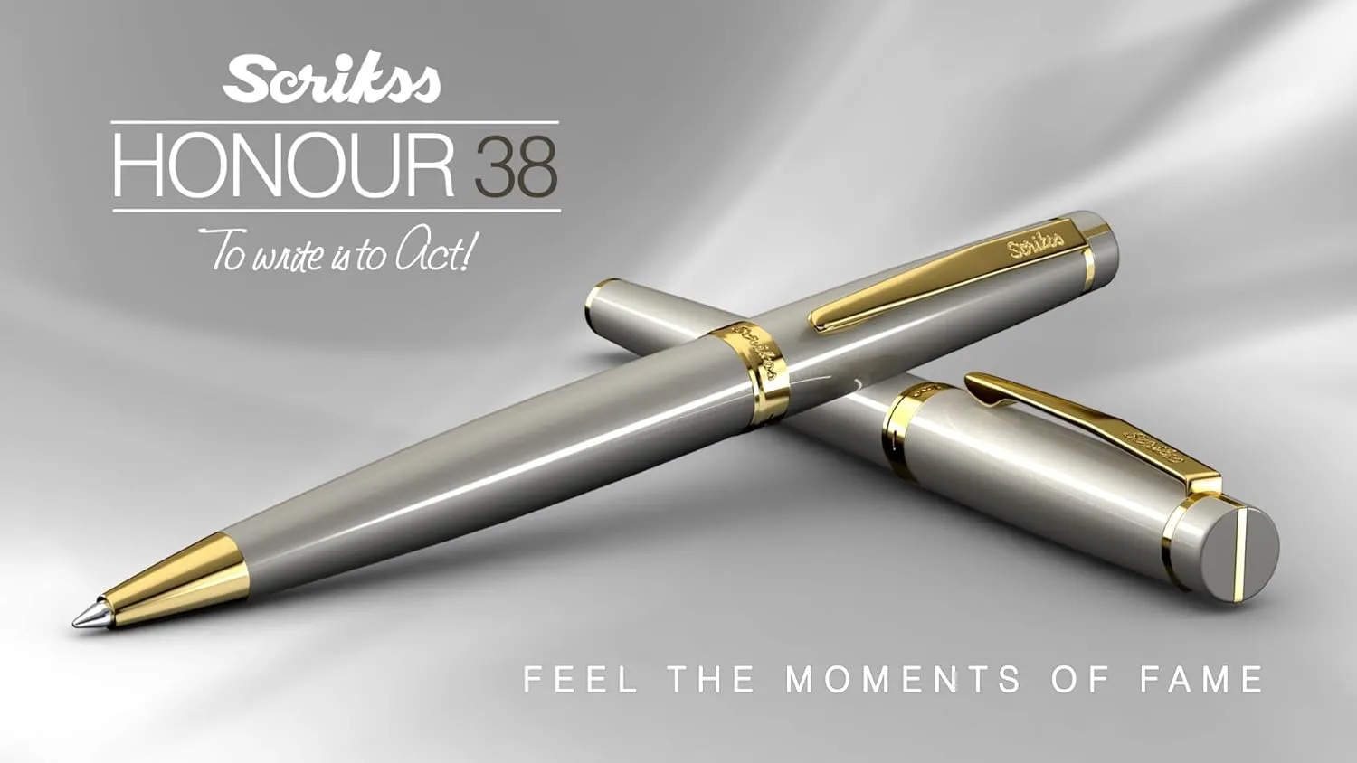 Scrikss Honour Ball Point Pen Ballpen for Smooth Writing | Satin Finish