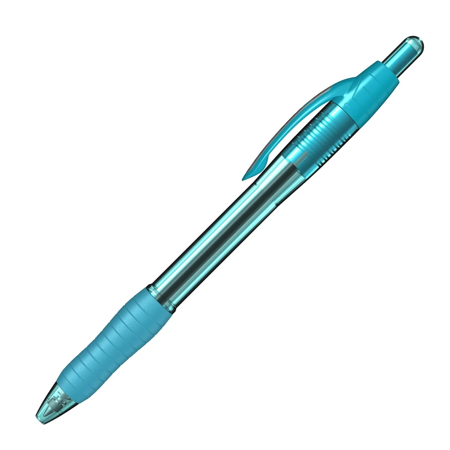 Scrikss Mint Sky Blue Ink Ball Point Pen | Click Mechanism | 12 Mint Sky Blue Barrel Ballpens | Proxi Series