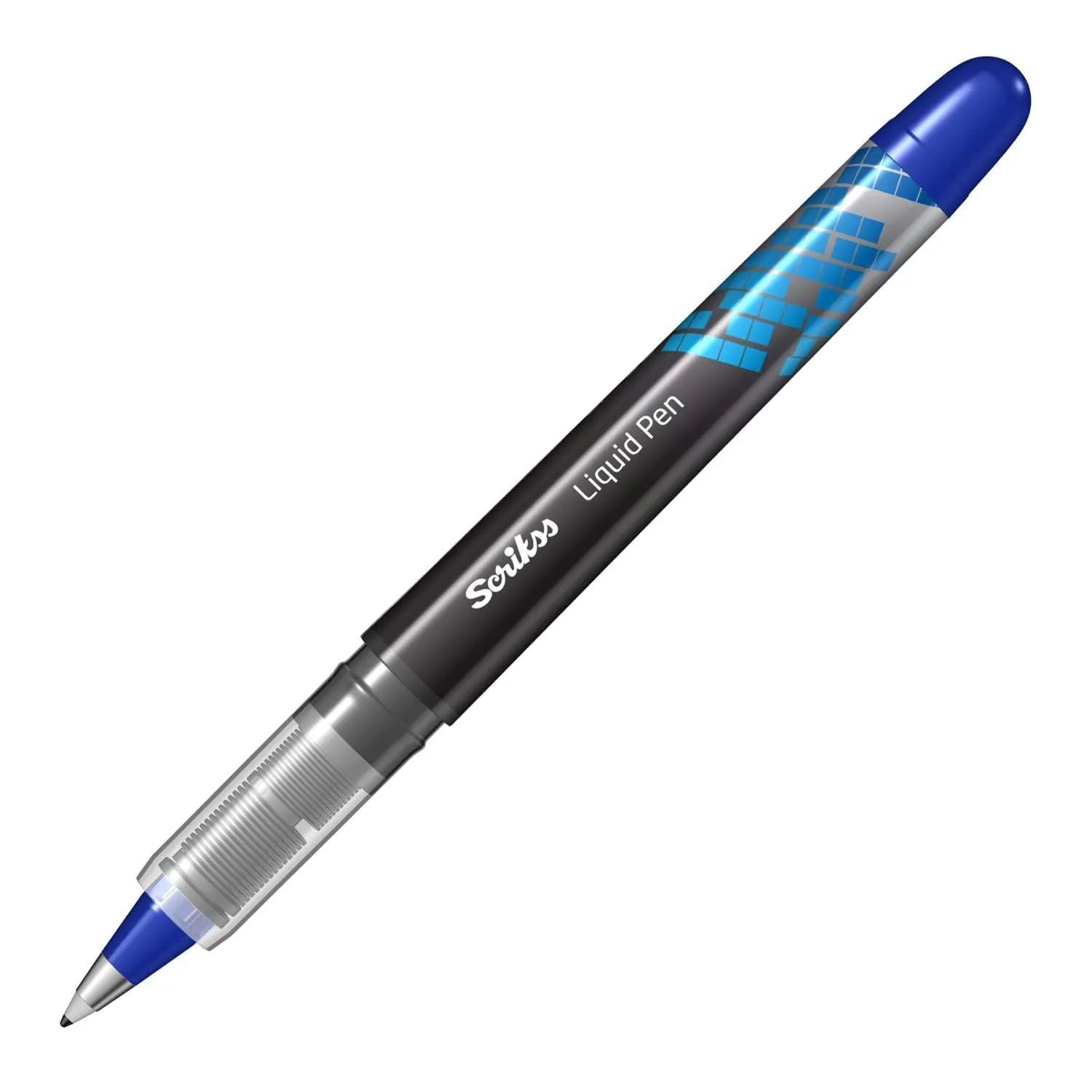 Scrikss Office 0.5 mm Liquid Ink Pen - Chrome Plated Tip