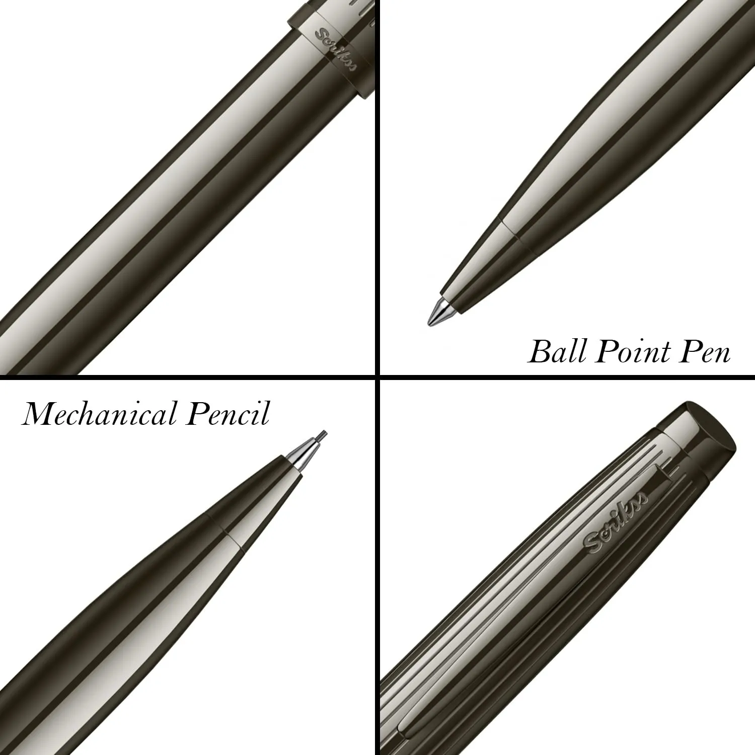 Scrikss Oscar Medium Nib Fountain Ink Pen Ball Point Pen