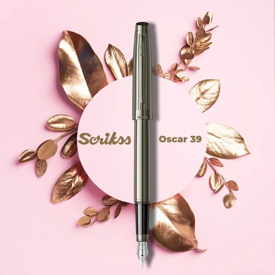Scrikss Oscar Medium Nib Fountain Ink Pen Ball Point Pen