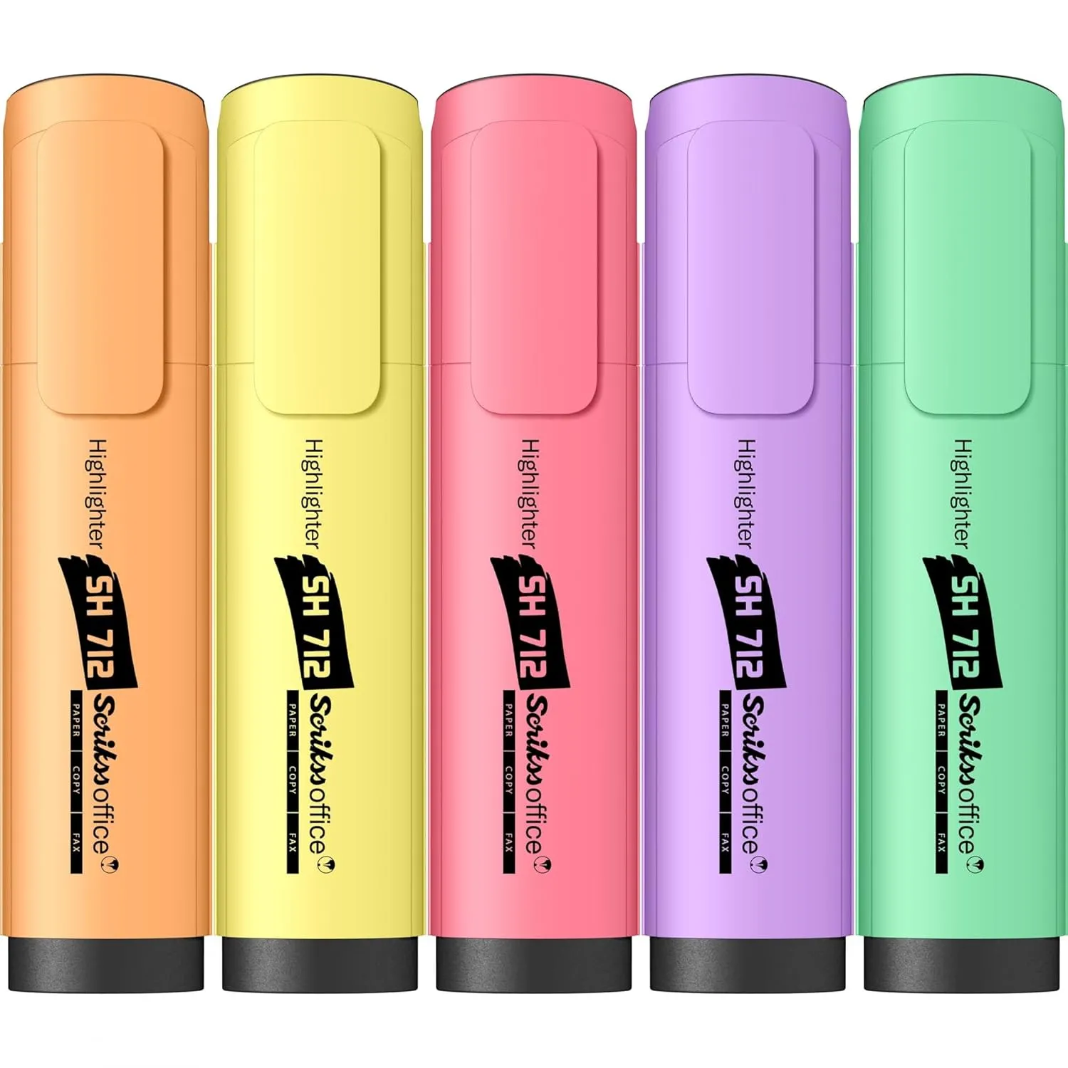 Scrikss Pastel Aesthetic Cute Highlighter Pen | Chisel Tip | Colored Pen Set | Cute Stationery for Study