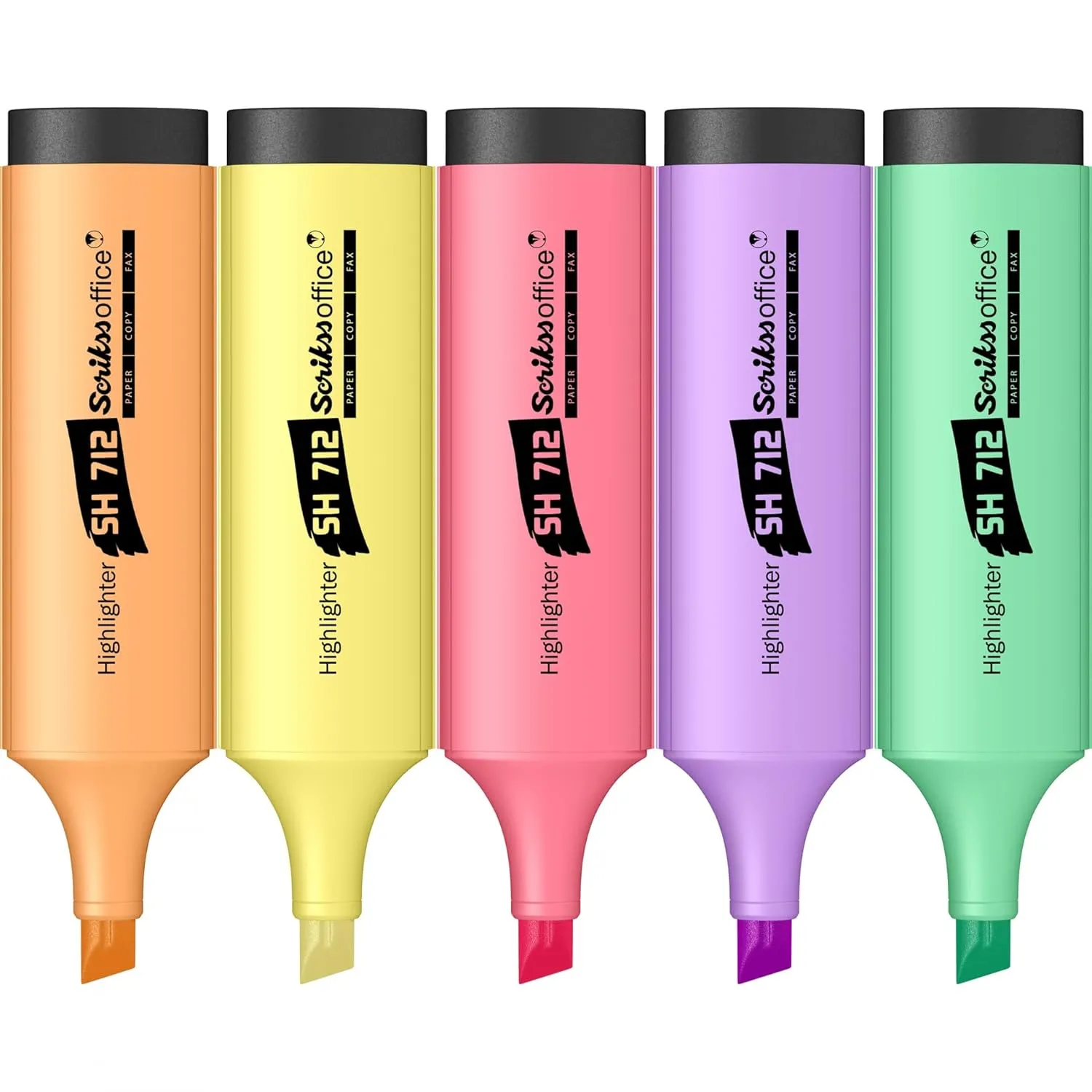 Scrikss Pastel Aesthetic Cute Highlighter Pen | Chisel Tip | Colored Pen Set | Cute Stationery for Study