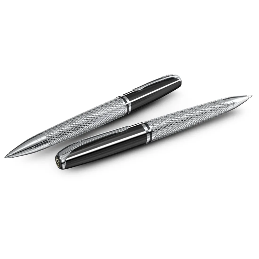 Scrikss Pera 477 0.7mm Mechanical Pencil Black - Chrome Twist Mechanism Chrome Plated Brass Accessories Modern