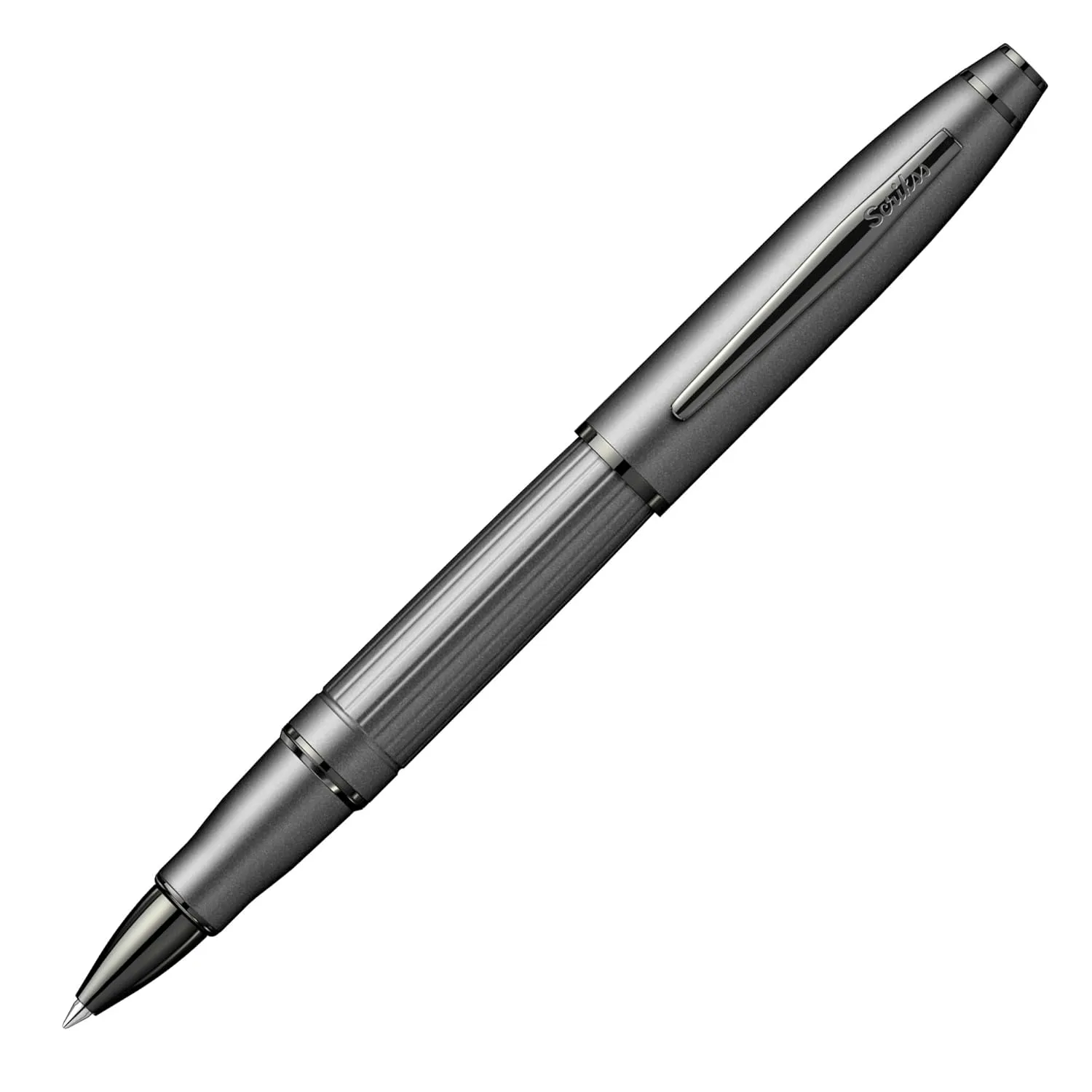 Scrikss Roller Ball Pen Noble 350 Matt Anthracite Black Trims