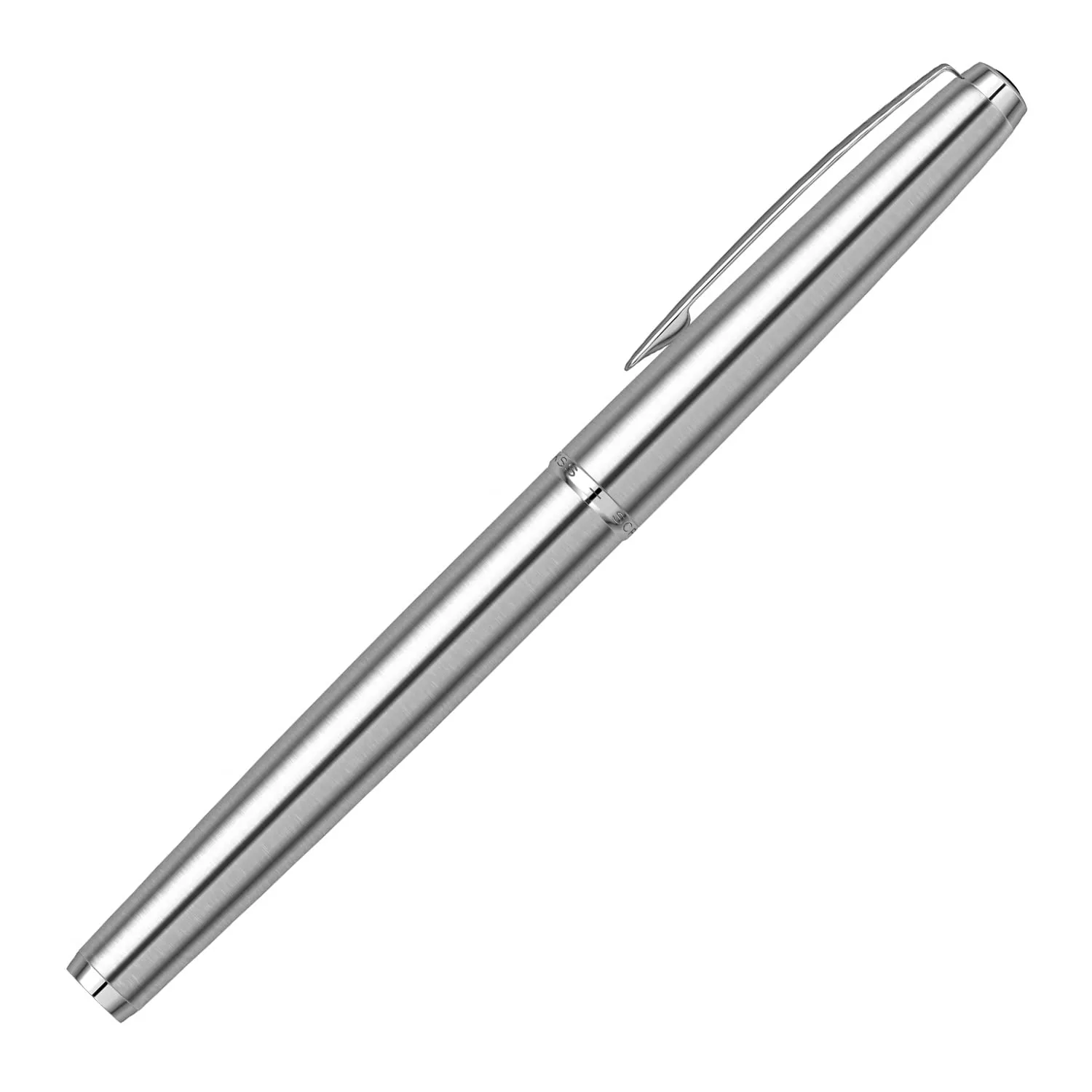 Scrikss Roller Ball Pen Stainless Steel Body Chrome Plated Trims Metropolis 78 Series Modern