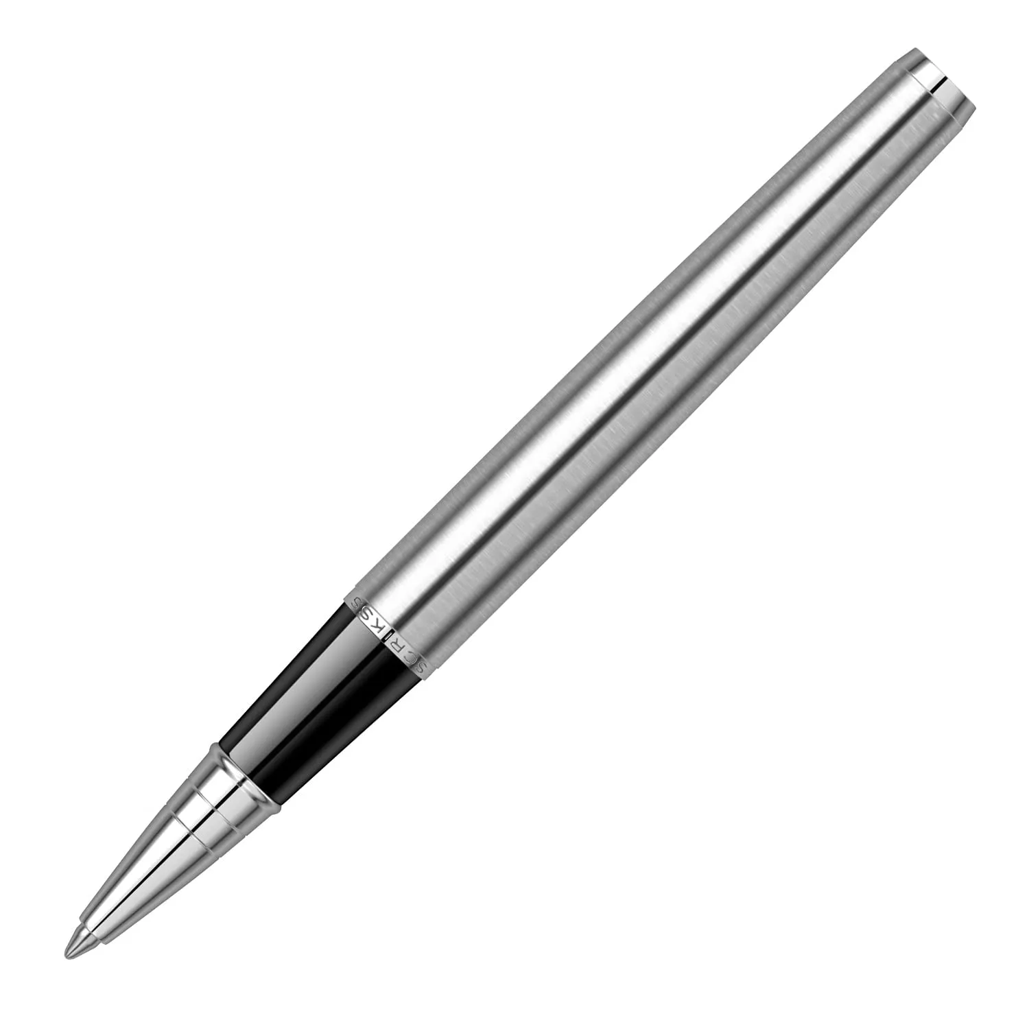 Scrikss Roller Ball Pen Stainless Steel Body Chrome Plated Trims Metropolis 78 Series Modern