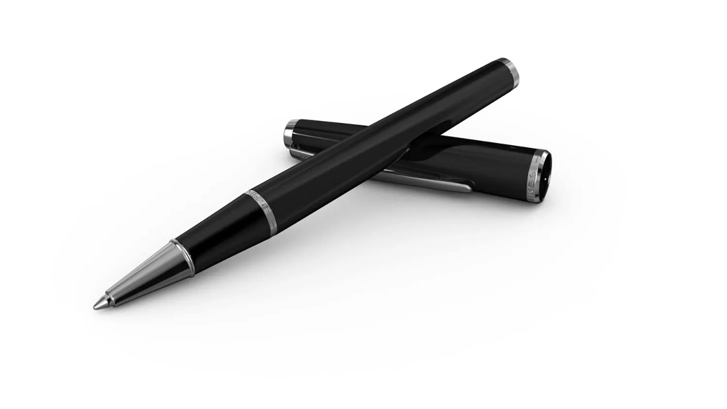 Scrikss Roller Ball Point Pen Black ABS Body Liquid Ink Pen Vintage 33 Modern
