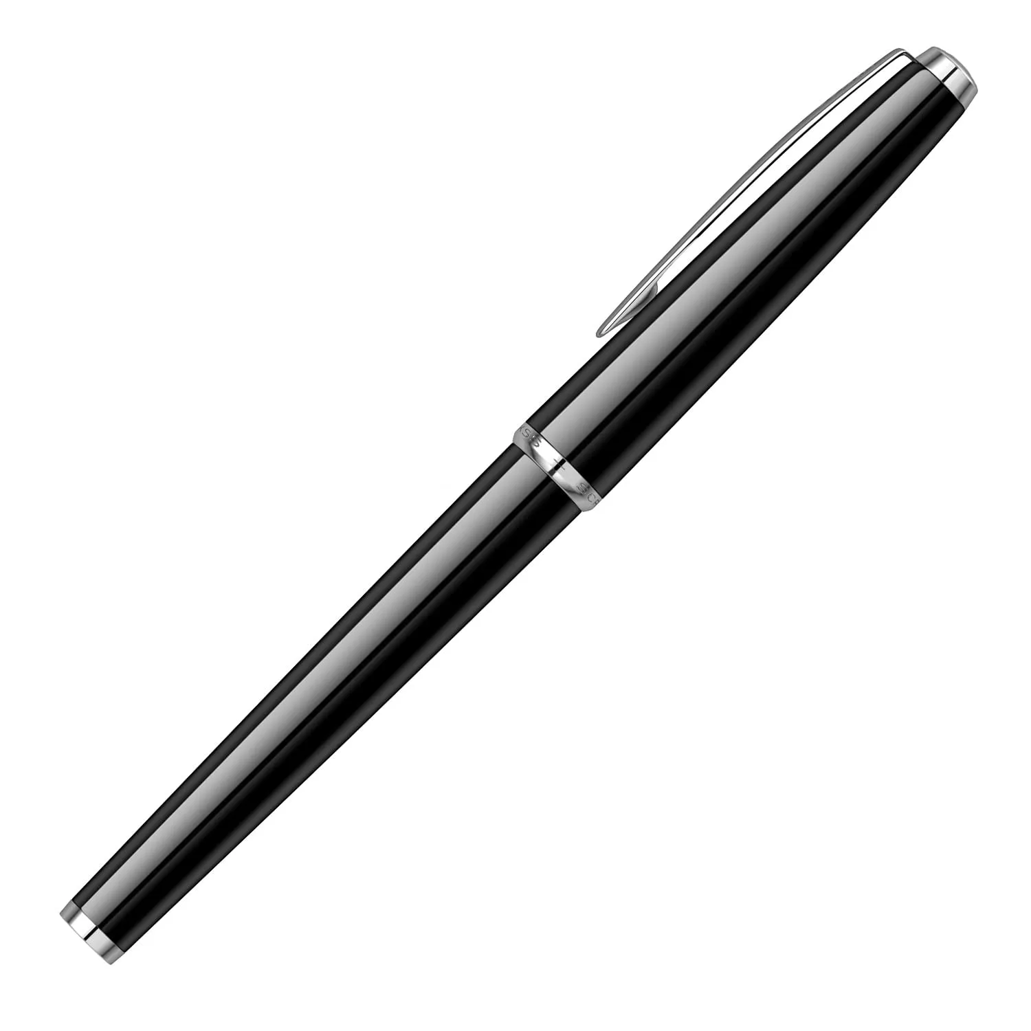 Scrikss Roller Ball Point Pen Black ABS Body Liquid Ink Pen Vintage 33 Modern