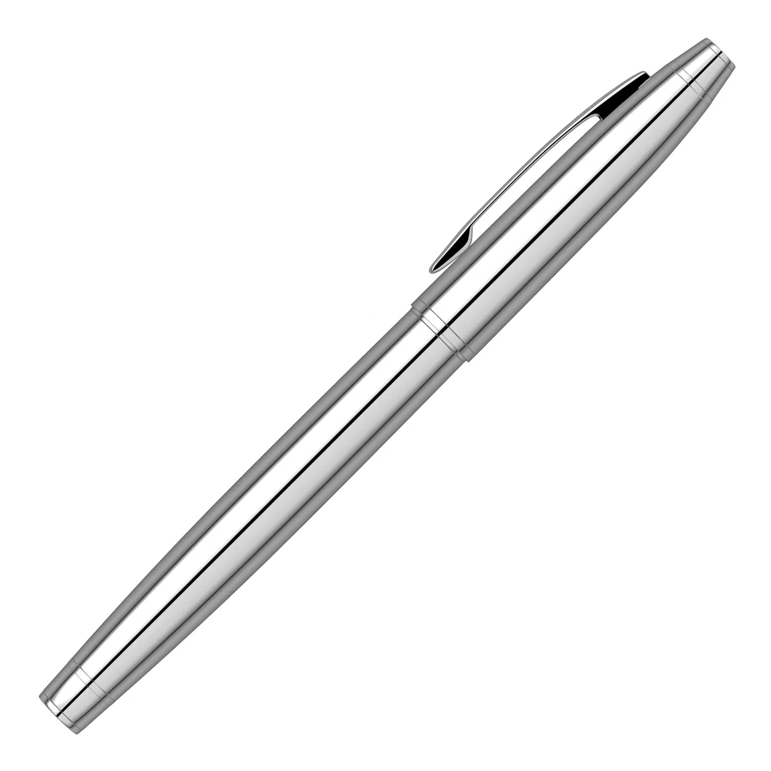 Scrikss Roller Ball Point Pen Chrome Plated Brass Body Noble 35 Series Modern and Elegant Pen Ideal for Gifting Using in Office Home
