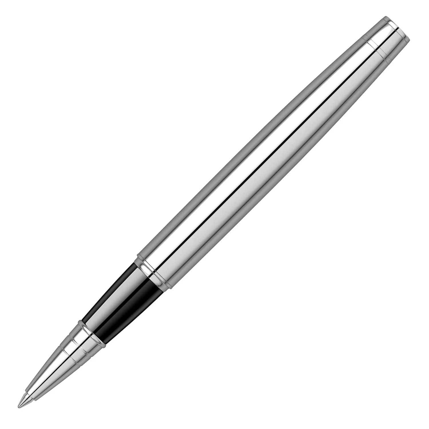 Scrikss Roller Ball Point Pen Chrome Plated Brass Body Noble 35 Series Modern and Elegant Pen Ideal for Gifting Using in Office Home