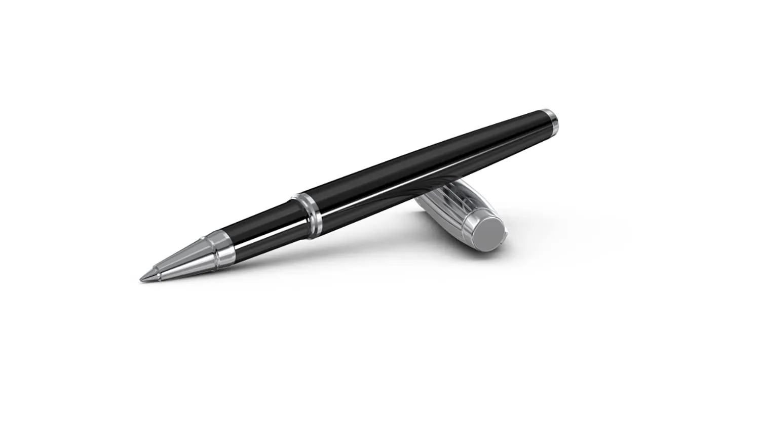 Scrikss Roller Ball Point Pen Liquid Ink Black Brass Body Oscar 39 Series Modern and Elegant Pen Ideal for Gifting Using in Office Home