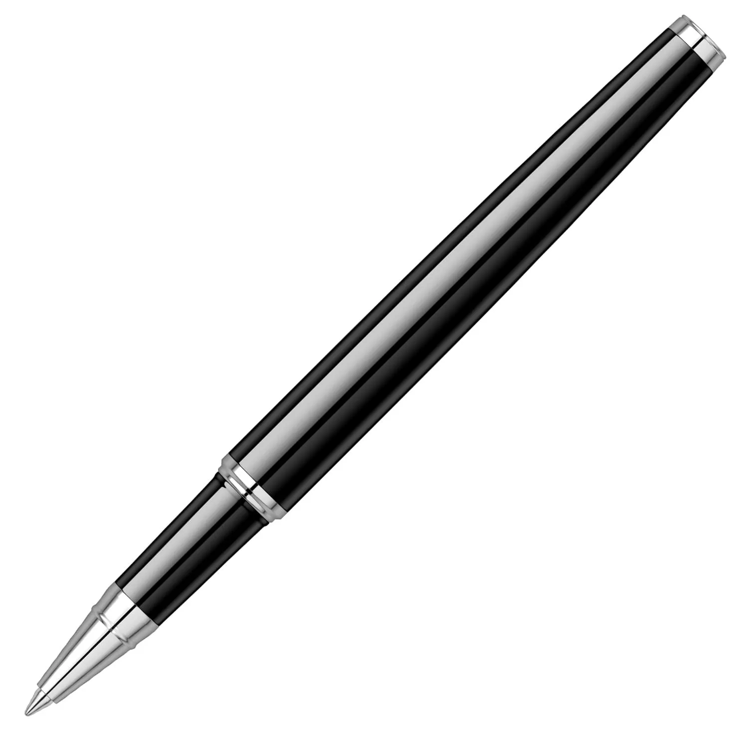 Scrikss Roller Ball Point Pen Liquid Ink Black Brass Body Oscar 39 Series Modern and Elegant Pen Ideal for Gifting Using in Office Home