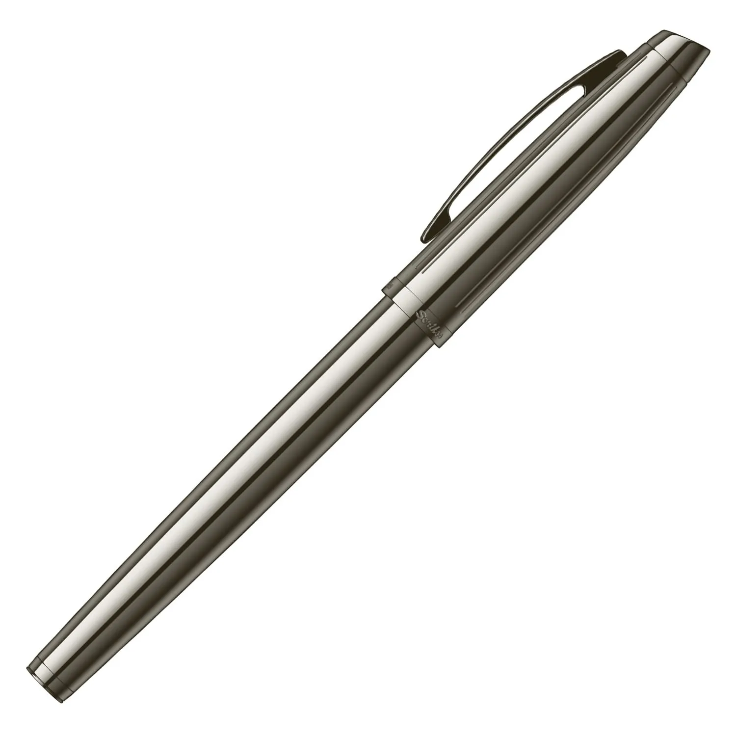 Scrikss Roller Ball Point Pen Liquid Ink Titanium Plated Brass Body Oscar 39 Series Modern and Elegant Pen Ideal for Gifting Using in Office Home