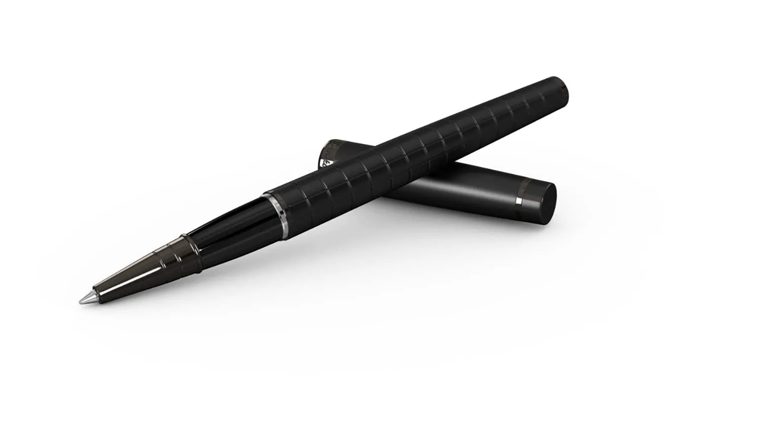 Scrikss Roller Ball Point Pen Matt Black Brass Body Honour 38 Series Modern and Elegant Pen Ideal for Gifting Using in Office Home