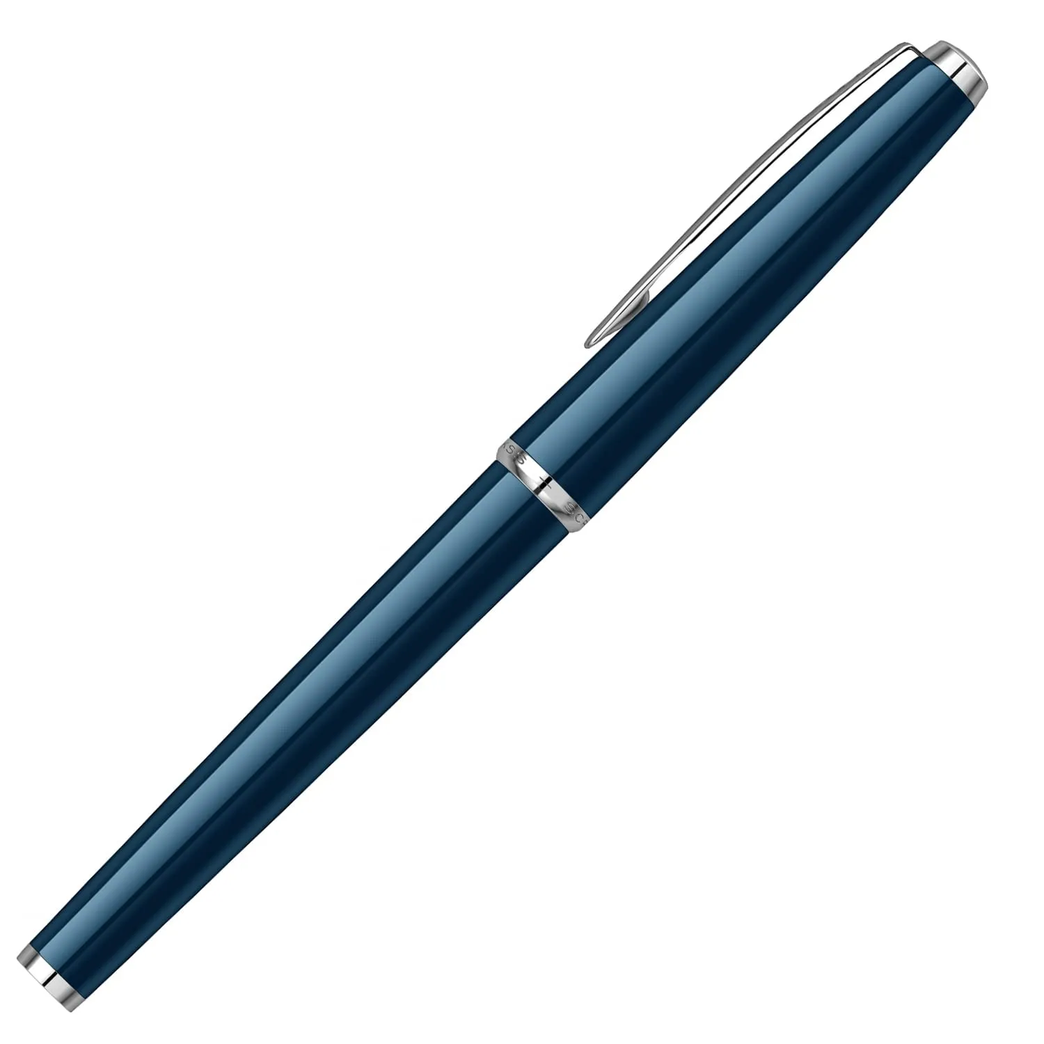 Scrikss Roller Ball Point Pen Navy Blue ABS Body Liquid Ink Pen Vintage 33 Modern