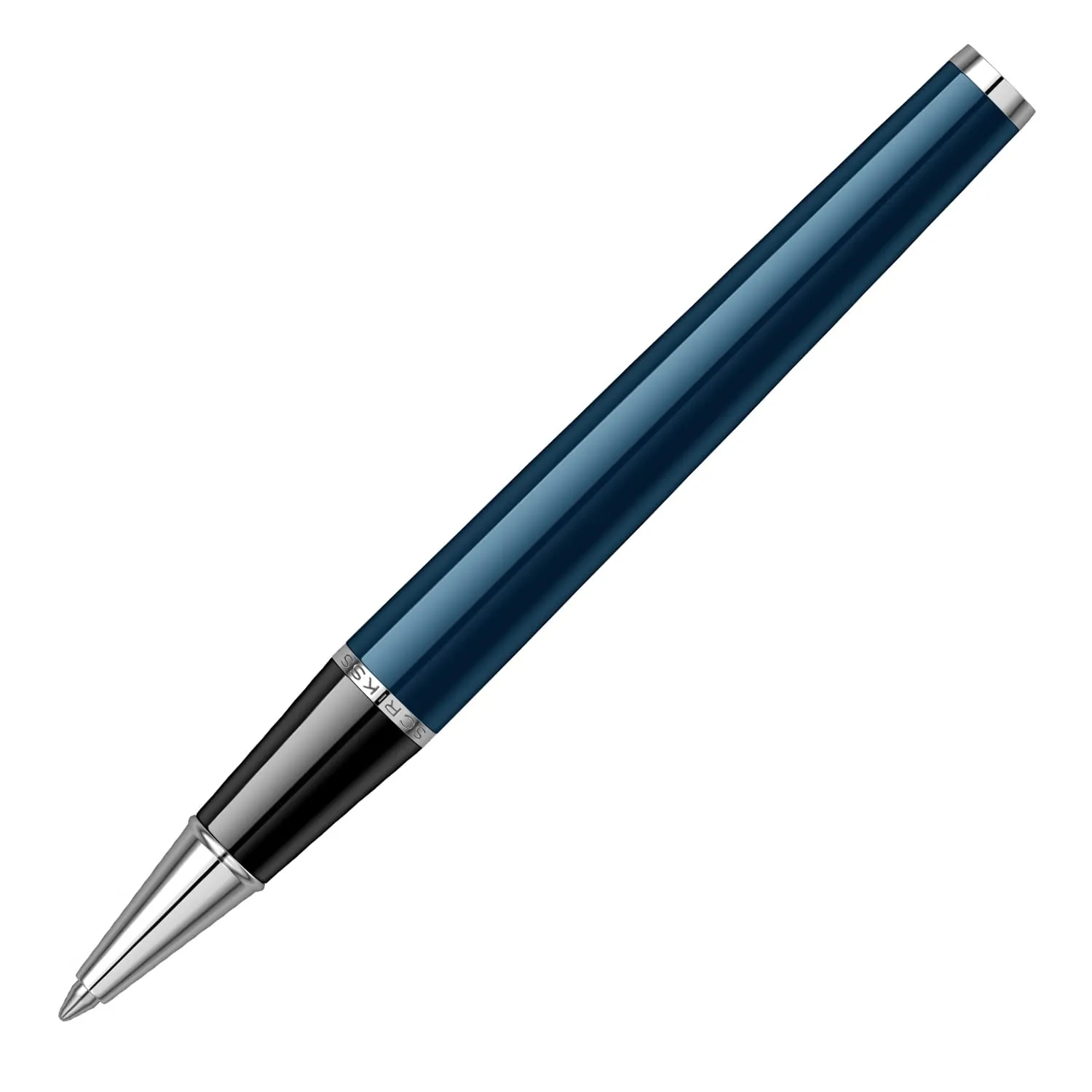 Scrikss Roller Ball Point Pen Navy Blue ABS Body Liquid Ink Pen Vintage 33 Modern