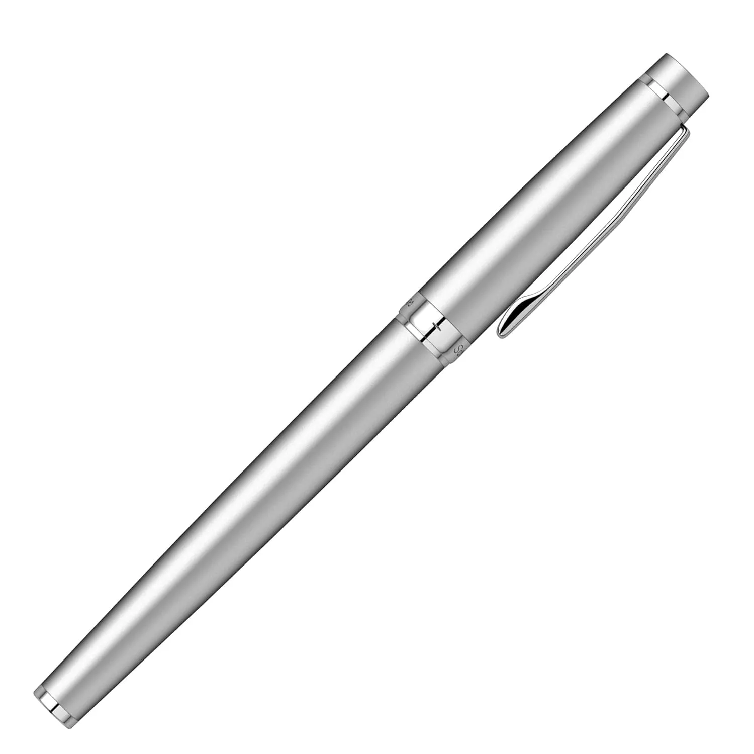 Scrikss Roller Ball Point Pen | Matte Chrome | Honour 38 Series | Metal Rollerpen for Office Writing