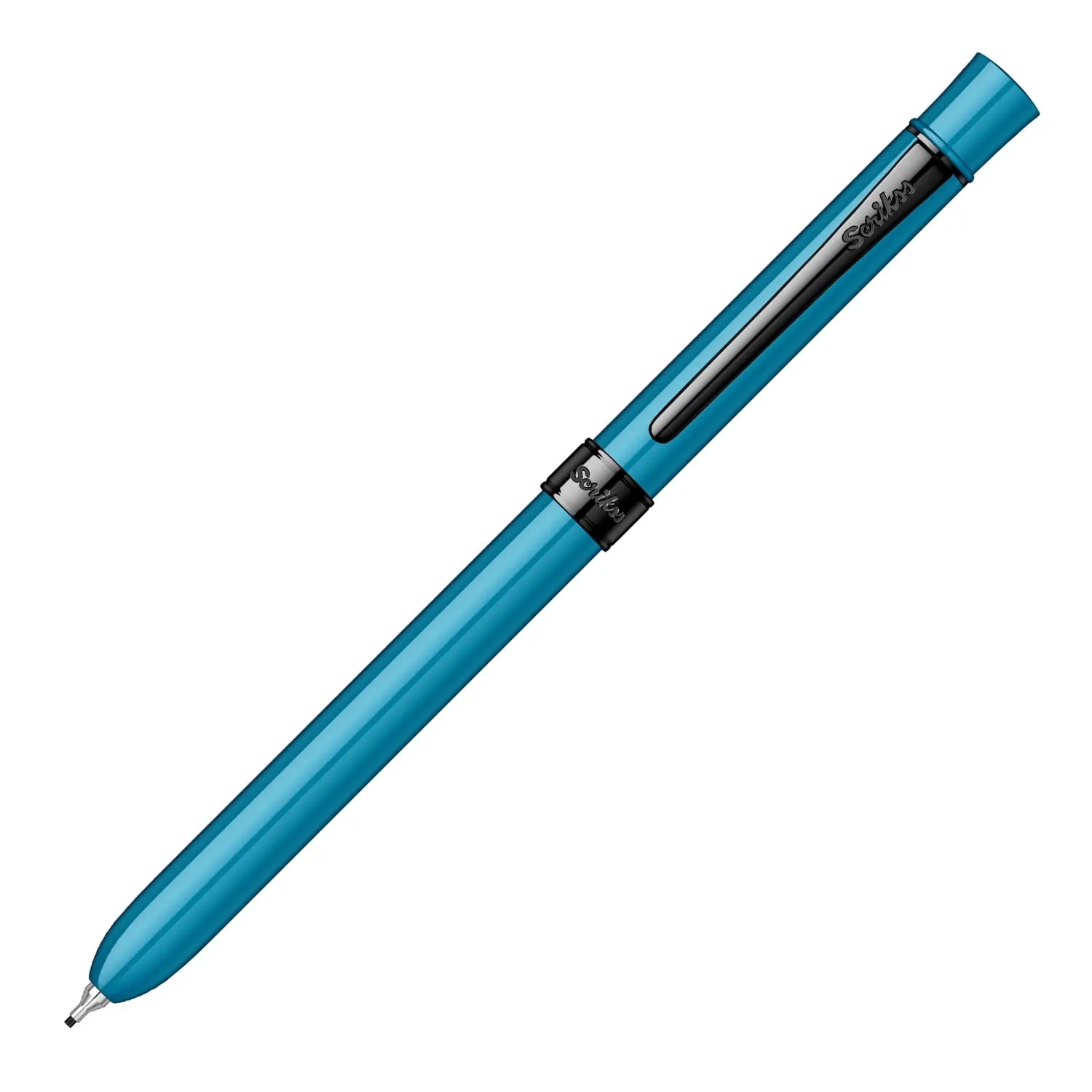 Scrikss Trio 93 Glossy Blue Multi pen 3 in 1 Pen Ball Point Pen