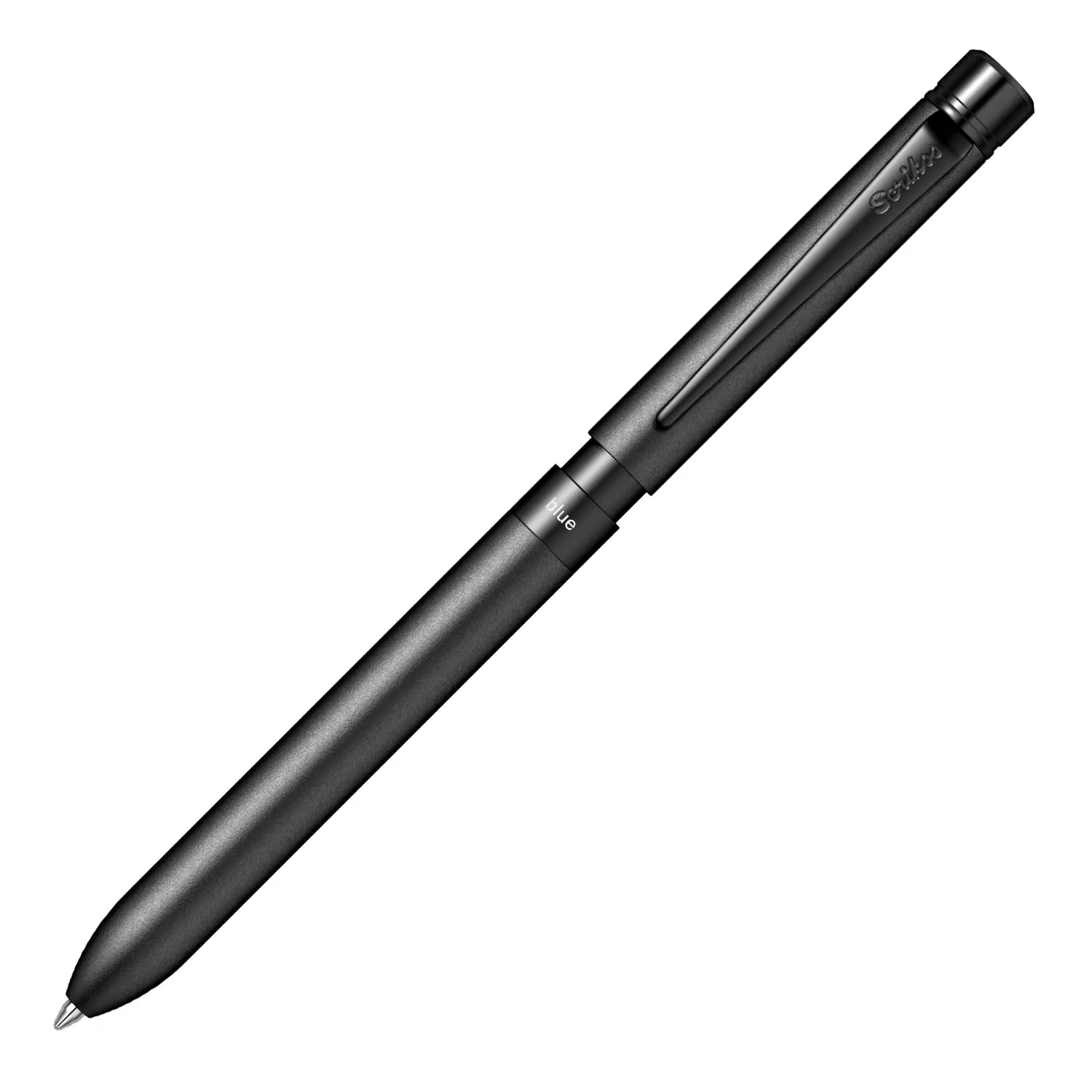 Scrikss Trio Sport 83 Matte Black Multi Pen 3 in 1 Ball Point With Red & Blue D1 Refills & Mechanical Pencil With 0.7mm Lead for Smooth Writing Stylish Elegant Pen for Office Gifting Purpose