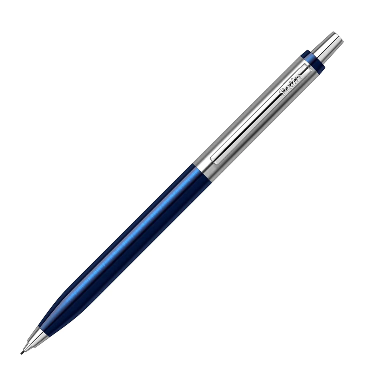 Scrikss Vintage 51 Mechanical Pencil Blue Click Mechanism 0.7mm Modern & Elegant Design Ideal for Office, Home, College, Gifting
