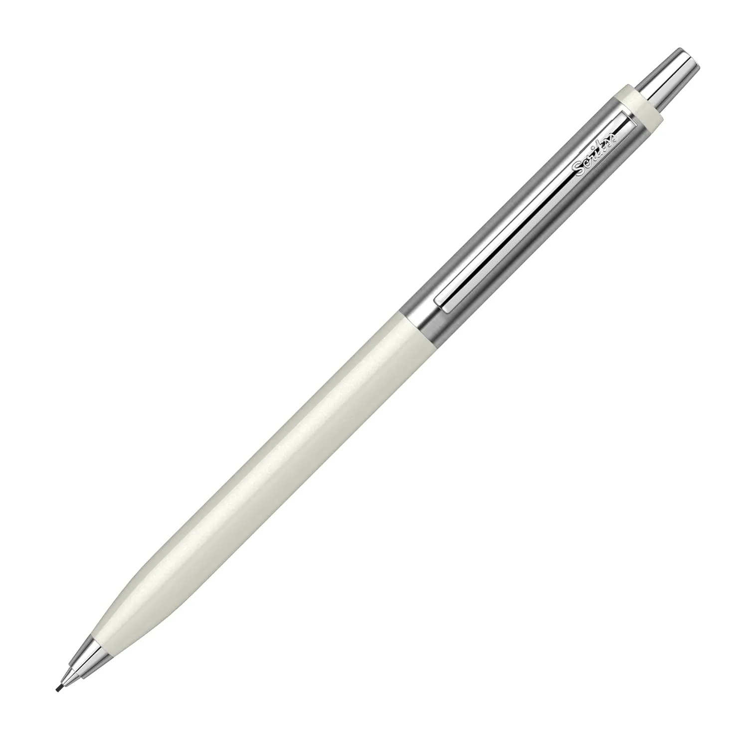 Scrikss Vintage 51 Mechanical Pencil Ivory Click Mechanism 0.7mm Modern & Elegant Design Ideal for Office, Home, College, Gifting