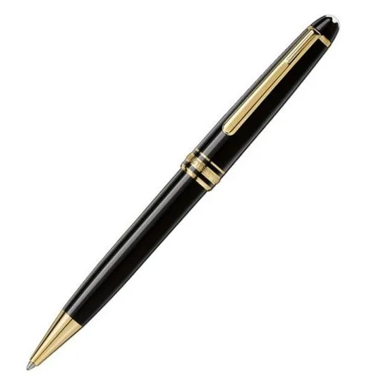 MONTBLANC MEISTERSTÜCK 164 CLASSIQUE BLACK RESIN WITH GOLD-PLATED TRIM BALLPOINT PEN