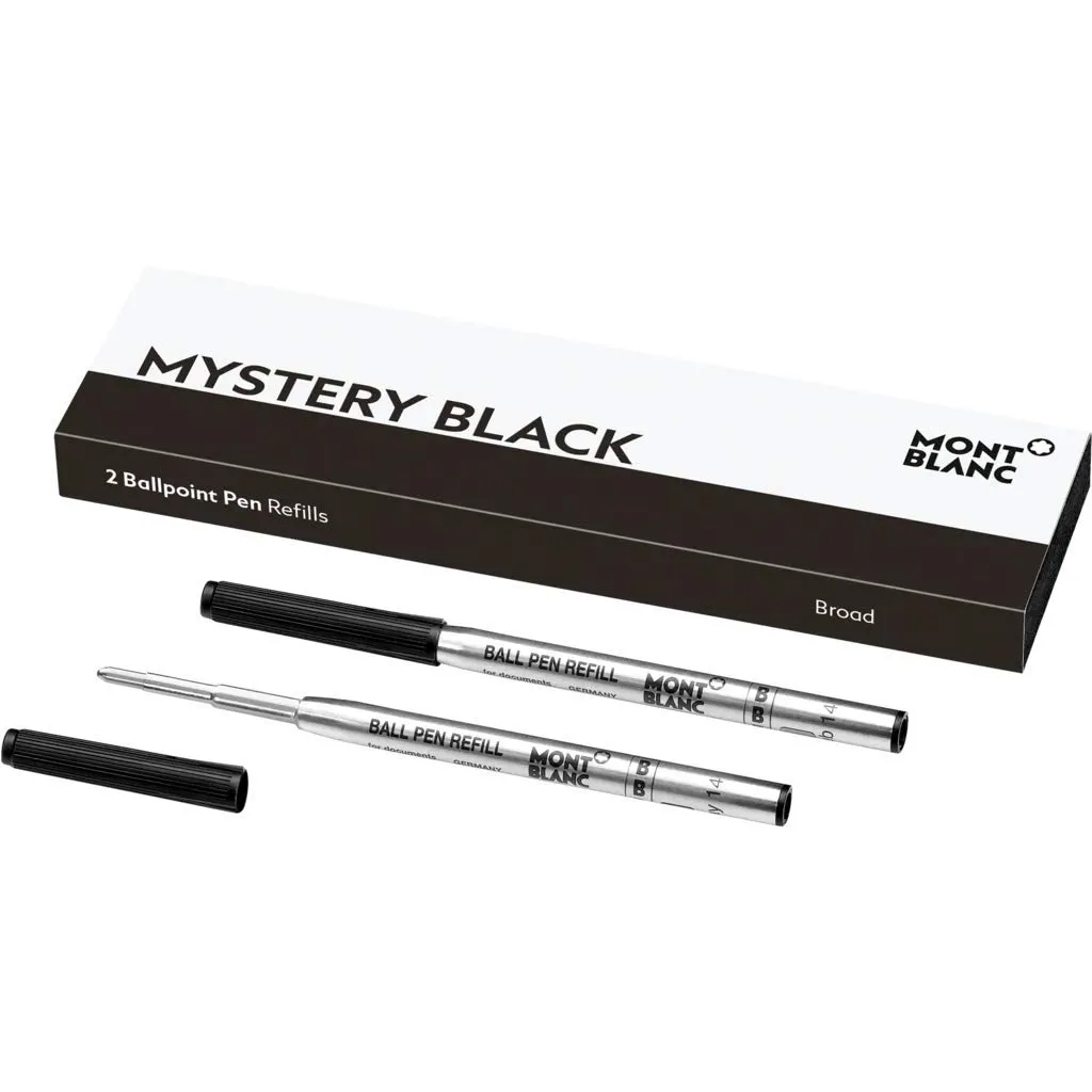 Mont Blanc ballpoint pen refill (B) 2 pcs mystery black MB 116191 regular import goods