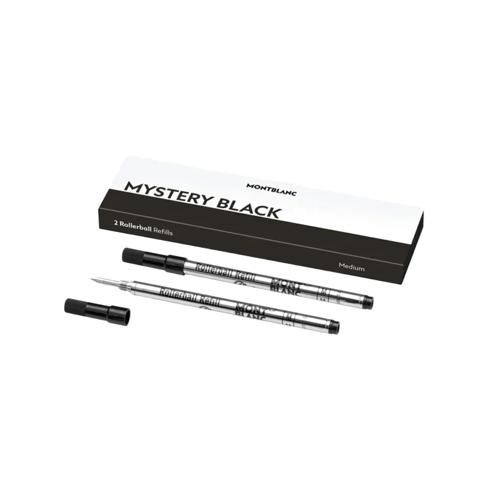 MONTBLANC 2N ROLLERBALL REFILLS (M) – MYSTERY BLACK