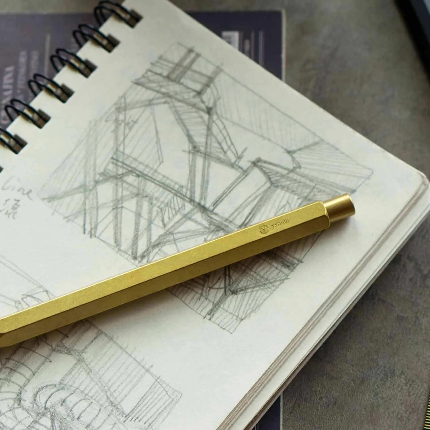 YSTUDIO Classic Revolve Sketching Pencil - 2 mm - Brass