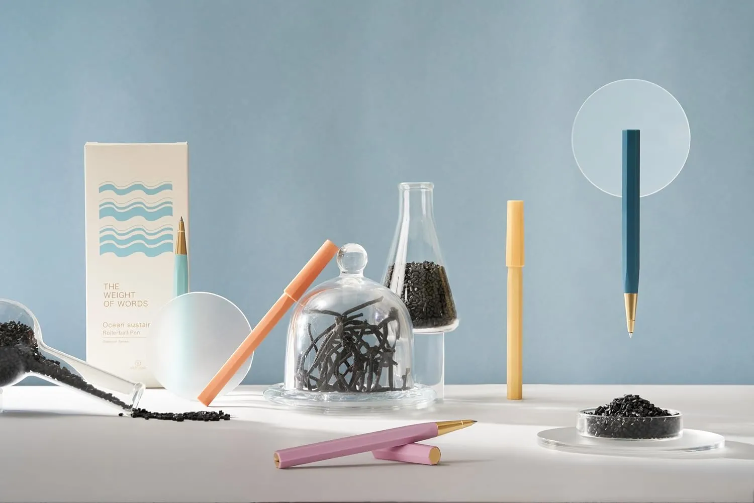 YSTUDIO Glamour Series Ocean Sustainable Rollerball Pen Sea Indigo