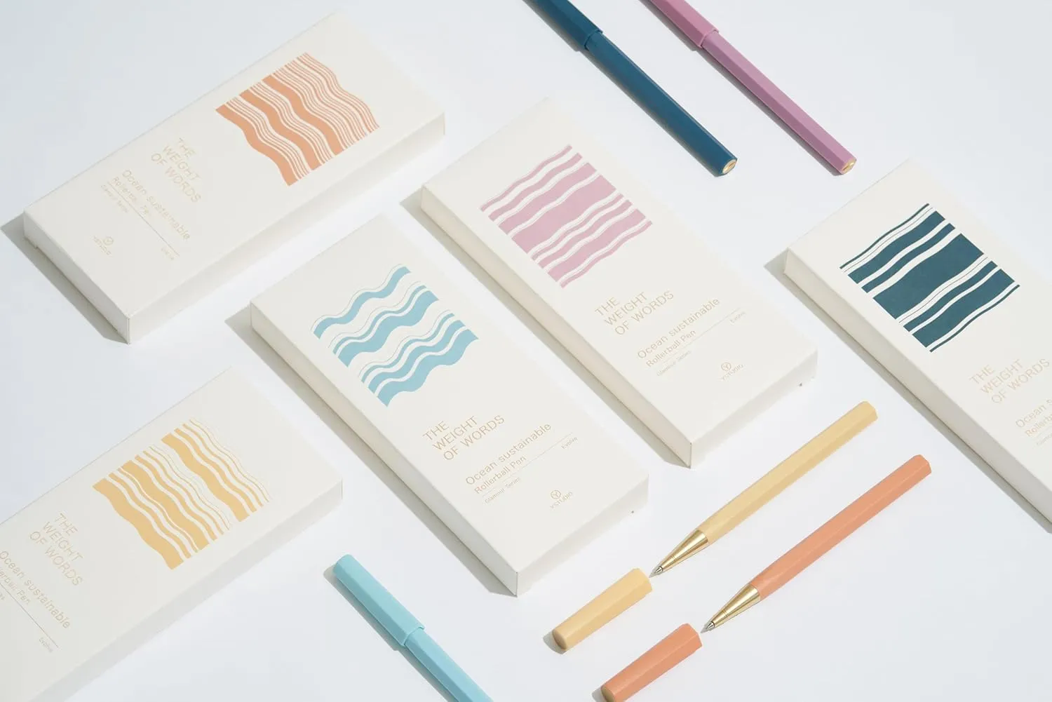 YSTUDIO Glamour Series Ocean Sustainable Rollerball Pen Sea Indigo