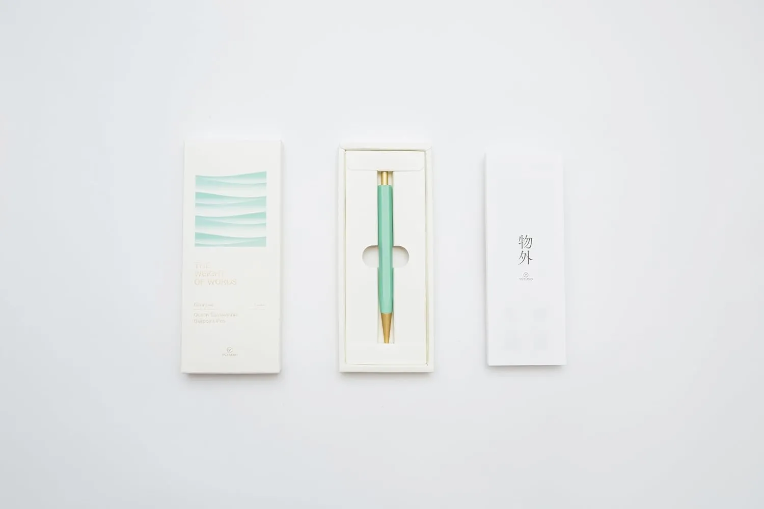 YSTUDIO Luxury Ball Point Pen | Glamour Evolve Ocean Series | Teal Green | Eco-friendly Pen | Best for Gifting, Smooth Writing